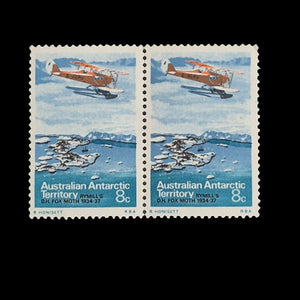 AUSTRALIAN ANTARCTIC TERRITORY 1973 8c FOX MOTH MNH PR