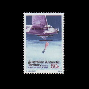 AUSTRALIAN ANTARCTIC TERRITORY 1973 50c FORD TRI MOTOR MNH