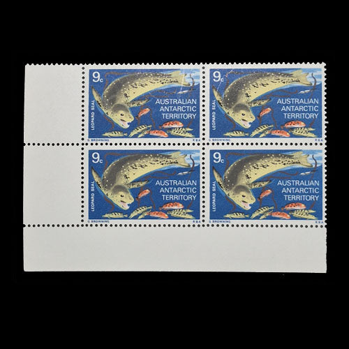 AUSTRALIAN ANTARCTIC TERRITORY 1973 9c LEOPARD SEAL MNH B4