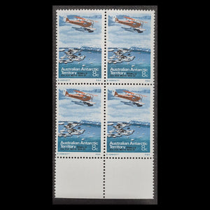 AUSTRALIAN ANTARCTIC TERRITORY 1973 8c FOX MOTH MNH B4