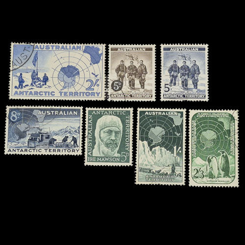 AUSTRALIAN ANTARCTIC TERRITORY 1957-61 PREDECIMAL SET (7) VFU