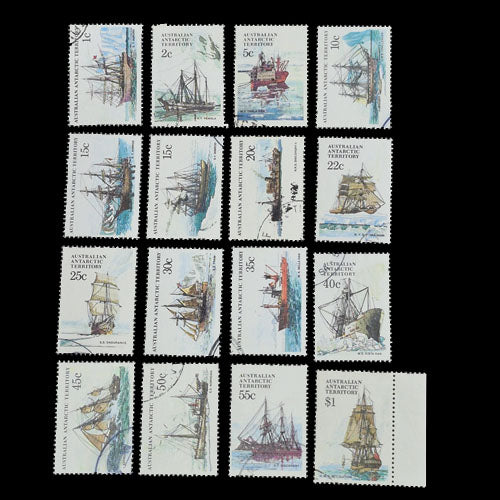 AUSTRALIAN ANTARCTIC TERRITORY 1979 ANTARCTIC SHIPS SET(16)