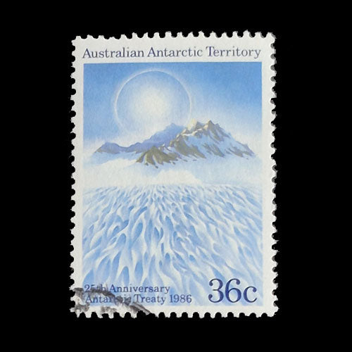 AUSTRALIAN ANTARCTIC TERRITORY 1986 36c ANNIV OF ARCTIC TREATY FU