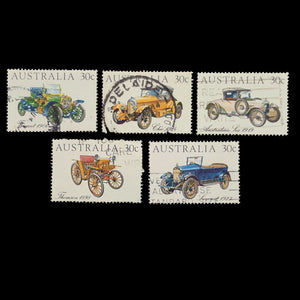 AUSTRALIA 1984 VINTAGE CARS SET OF 5 USED