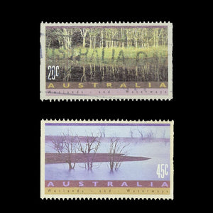 AUSTRALIA 1992 WETLANDS SET OF 2 Used