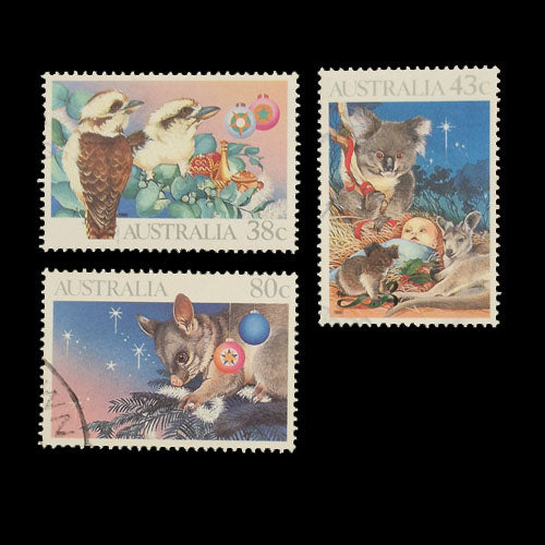 AUSTRALIA 1990 XMAS SET OF 3 FU