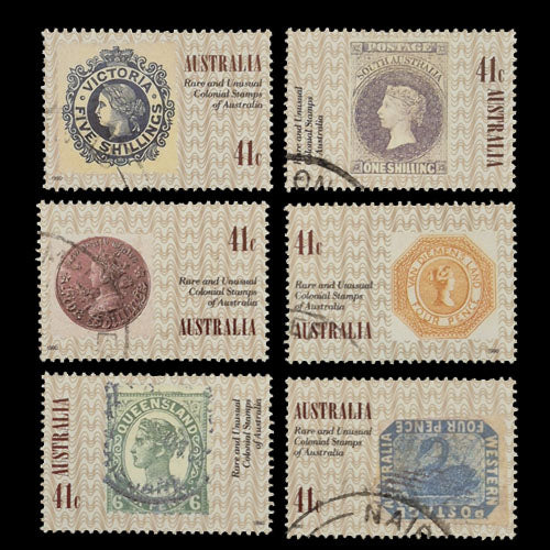 AUSTRALIA 1990 STAMP WEEK SET OF 6 FU