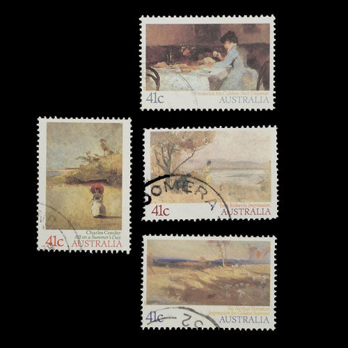 AUSTRALIA 1989 IMPRESSIONISTS SET OF 4 FU