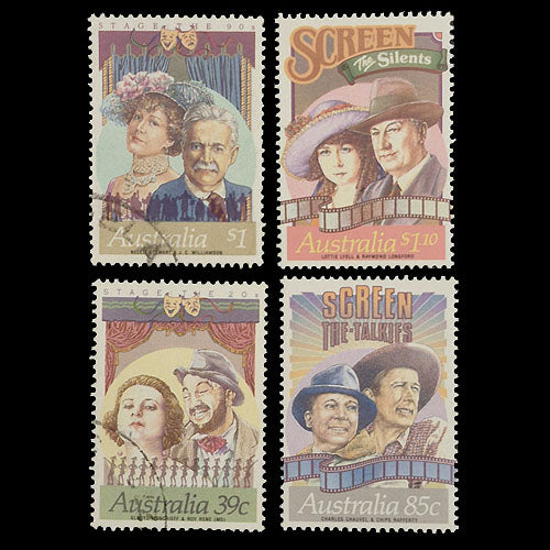 AUSTRALIA 1989 STAGE AND SCREEN SET OF 4 FU