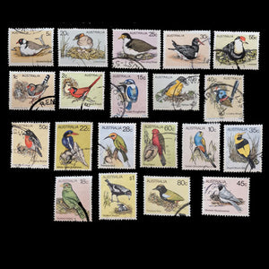 AUSTRALIA 1978-80 BIRDS SET OF  19 FU