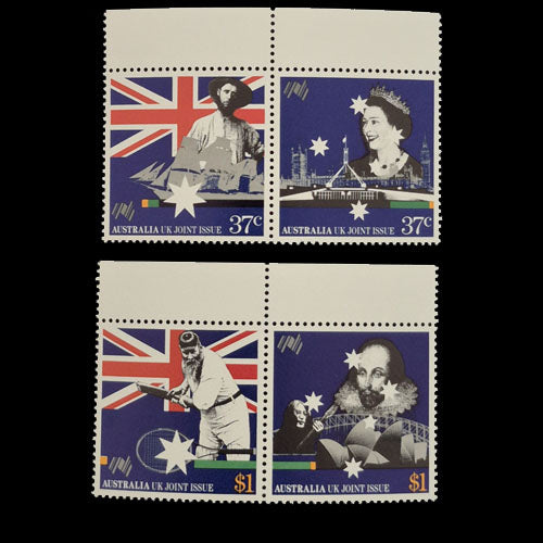 AUSTRALIA 1988 UK JOINT ISSUE MNH JOINED PR