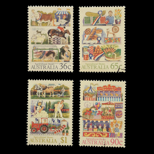 AUSTRALIA 1987 AGRICULTURAL SHOW SET OF 4 FU