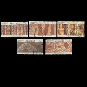 AUSTRALIA 1987 ABORIGINAL ART SET OF 5 FU