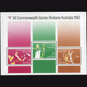 AUSTRALIA 1982 COMMONWEALTH GAMES MINI SHEET MNH