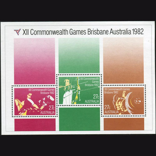 AUSTRALIA 1982 COMMONWEALTH GAMES MINI SHEET MNH