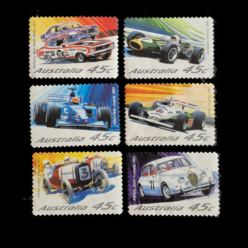 AUSTRALIA 2002 MOTOR RACING SET (6) VFU