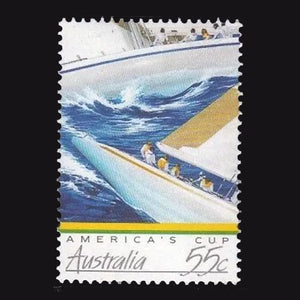 AUSTRALIA 1987 55c YACHT MNH