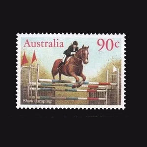 AUSTRALIA 1986 90c SHOW JUMPING MNH