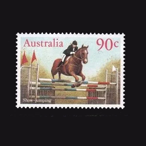 AUSTRALIA 1986 90c SHOW JUMPING MNH