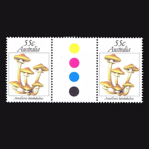 AUSTRALIA 1981 55c FUNGI  MNH GUTTER PR