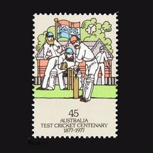 AUSTRALIA 1977 45c BATSMAN  MNH