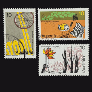 AUSTRALIA 1975 ENVIRON. DANGERS SET OF 3 FU