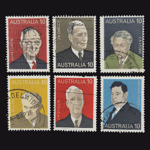 AUSTRALIA 1975 AUST PRIME MINISTERS SET OF 6 FU