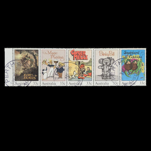 AUSTRALIA 1985 CHILDREN'S BOOKS STRIP OF 5 FU