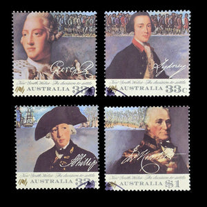 AUSTRALIA 1986 BICENTENNIAL-DECISION TO SETTLE SET OF 4 FU