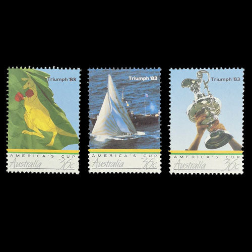 AUSTRALIA 1986 AMERICA'S CUP SET OF 3 MNH