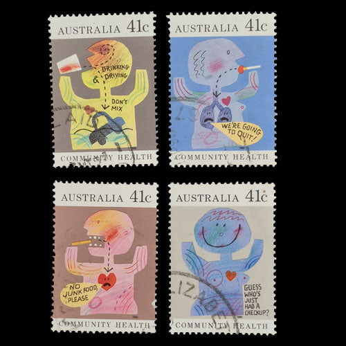 AUSTRALIA 1990 COMMUNITY HEALTH SET OF 4 FU