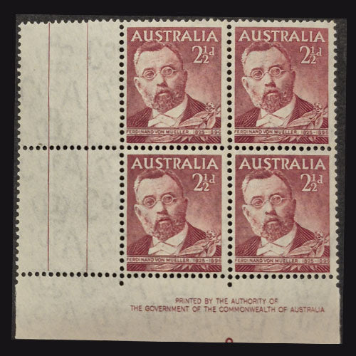 AUSTRALIA 1948 2 1/2d MUELLER MNH B4