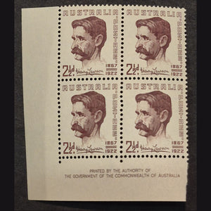 AUSTRALIA 1949 2 1/2d LAWSON MNH B4