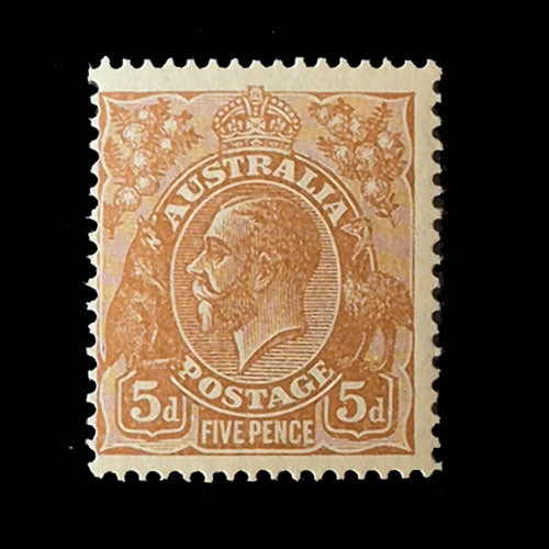 AUSTRALIA 1932 5d BROWN KGV MNH