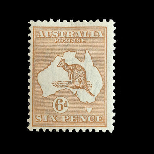 AUSTRALIA 1932 6d BROWN ROO  MH