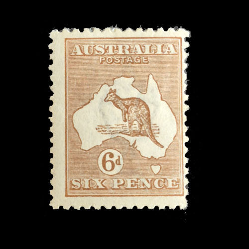 AUSTRALIA 1923 6d BROWN ROO  MH