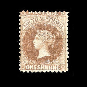 SOUTH AUSTRALIA 1901 1/- BROWN Q VIC MH