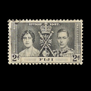 FIJI 1937 2d GREY CORONATION VFU