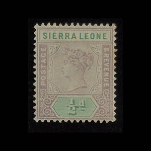 SIERRA LEONE 1896 1/2d GREEN/LILAC Q. VIC MH