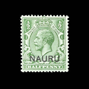 NAURU 1916 1/2d GREEN KGV OVERPRINT MH