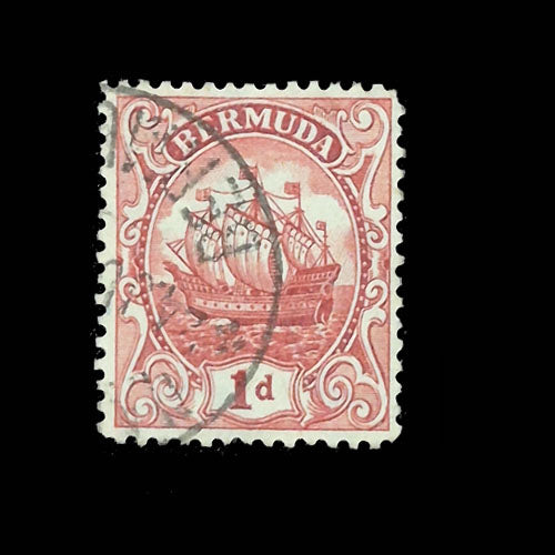 BERMUDA 1910 1d RED CARAVEL GU