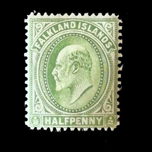 FALKLAND IS 1904-12  1/2d GREEN KE VII MH