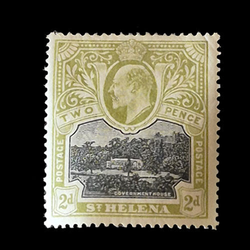 ST HELENA 1903  2d OLIVE/BLACK  KE VII MH