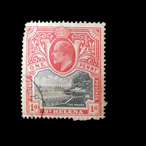 ST HELENA 1903  1d RED/BLACK  KE VII FU