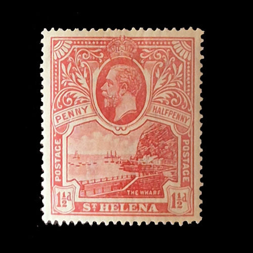 ST HELENA 1922  1 1/2d RED  KGV MH