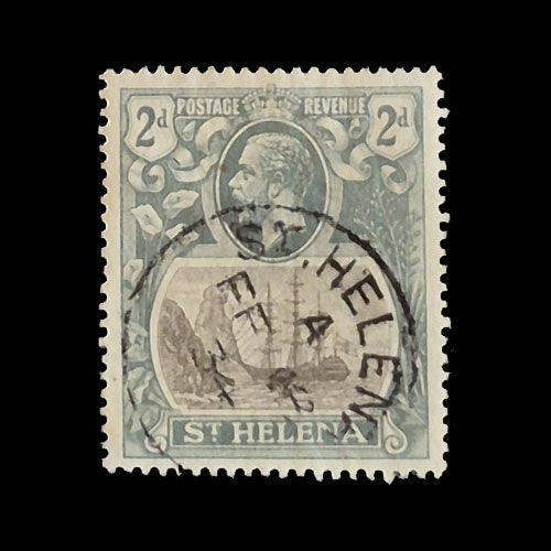 ST HELENA 1923  2d GREY/BLACK  KGV FU