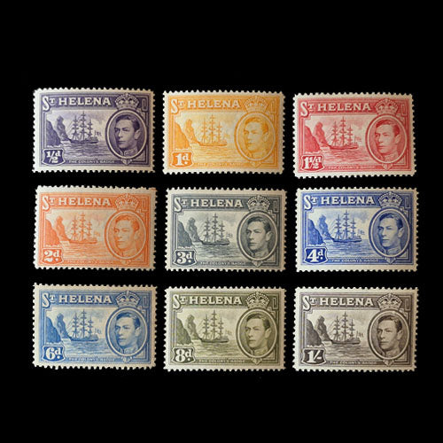 ST HELENA 1938  KGVI SET (9) MH