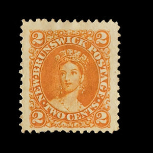 NEW BRUNSWICK 1860 2c ORANGE Q VIC MH