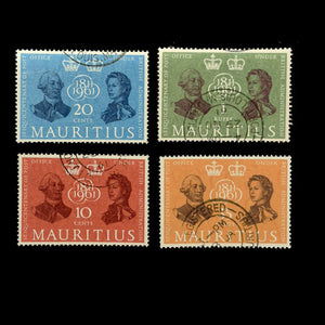 MAURITIUS 1961 150TH ANNIV. OF BRITISH PO SET (4) FU