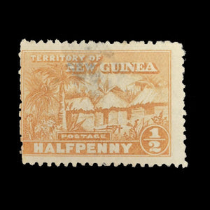 NEW GUINEA 1925 1/2d ORANGE HUTS VFU